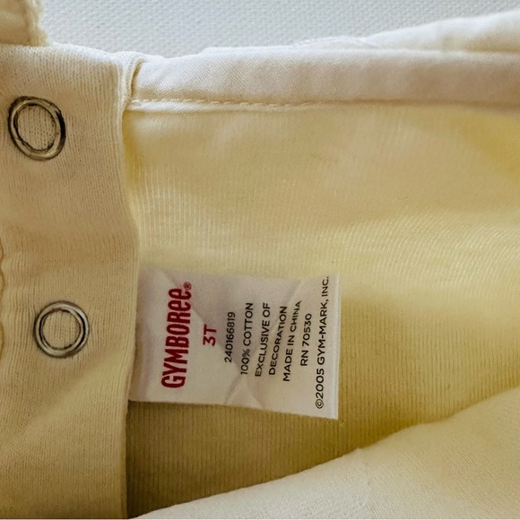 Gymboree 2005 Toddler Girl 3T Cream Bunny Long Sleeve Bodysuit - Picture 5 of 6